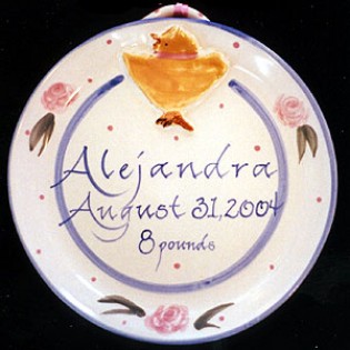 Birth Plate Small